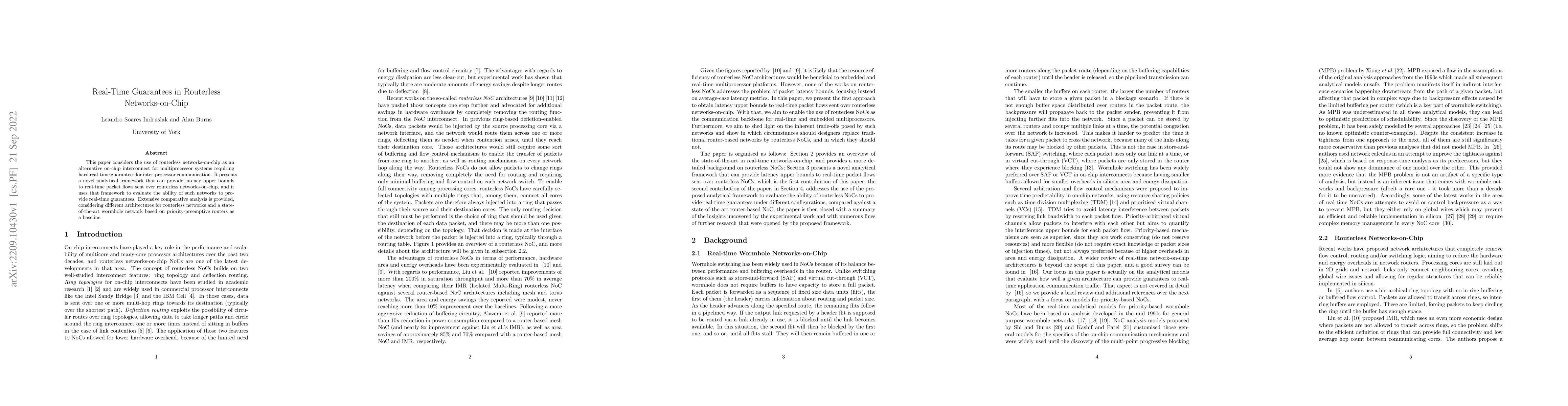 Thumbnail for Real-Time Guarantees in Routerless Networks-on-Chip