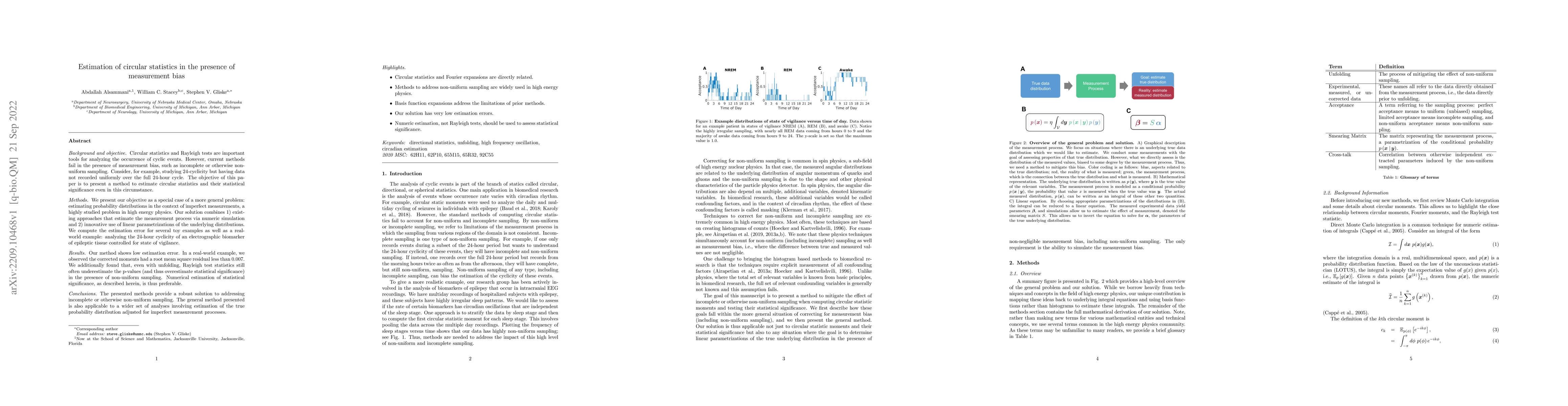 Thumbnail for Estimation of circular statistics in the presence of measurement bias