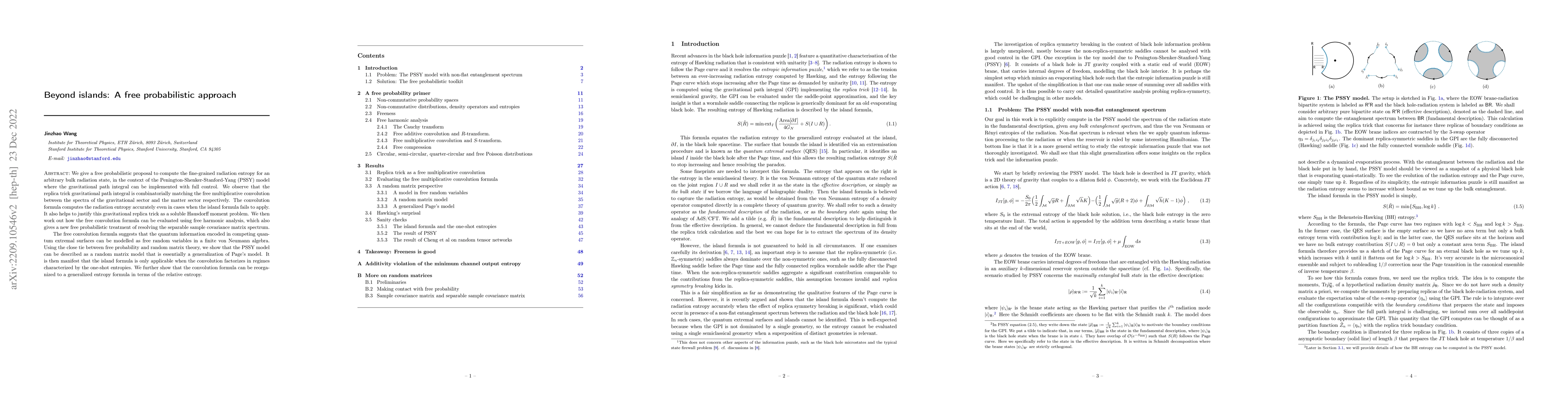 Thumbnail for Beyond islands: A free probabilistic approach