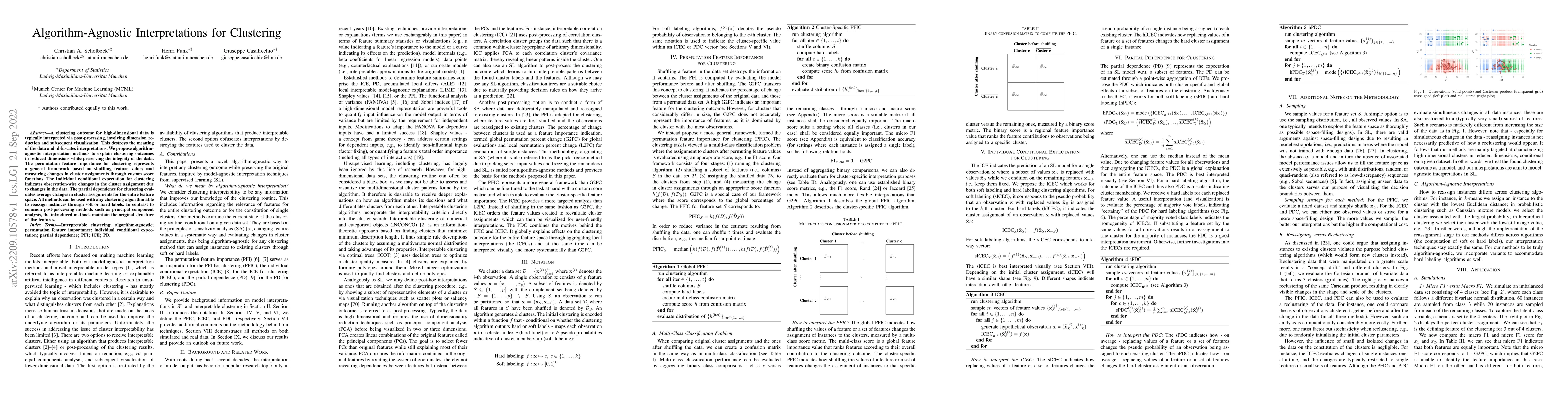 Thumbnail for Algorithm-Agnostic Interpretations for Clustering