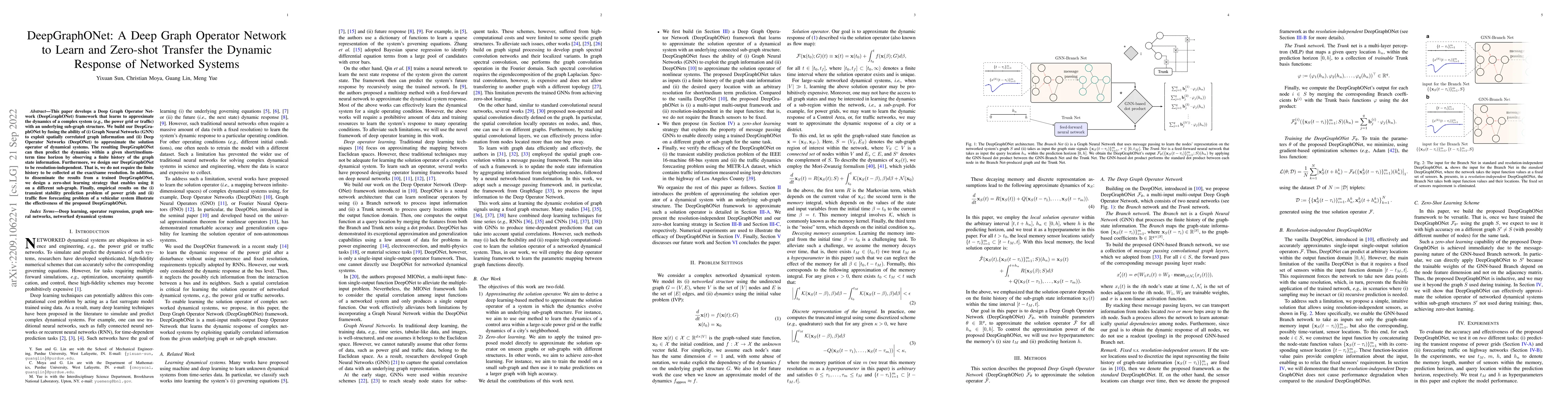 Thumbnail for DeepGraphONet: A Deep Graph Operator Network to Learn and Zero-shot
  Transfer the Dynamic Response of Networked Systems