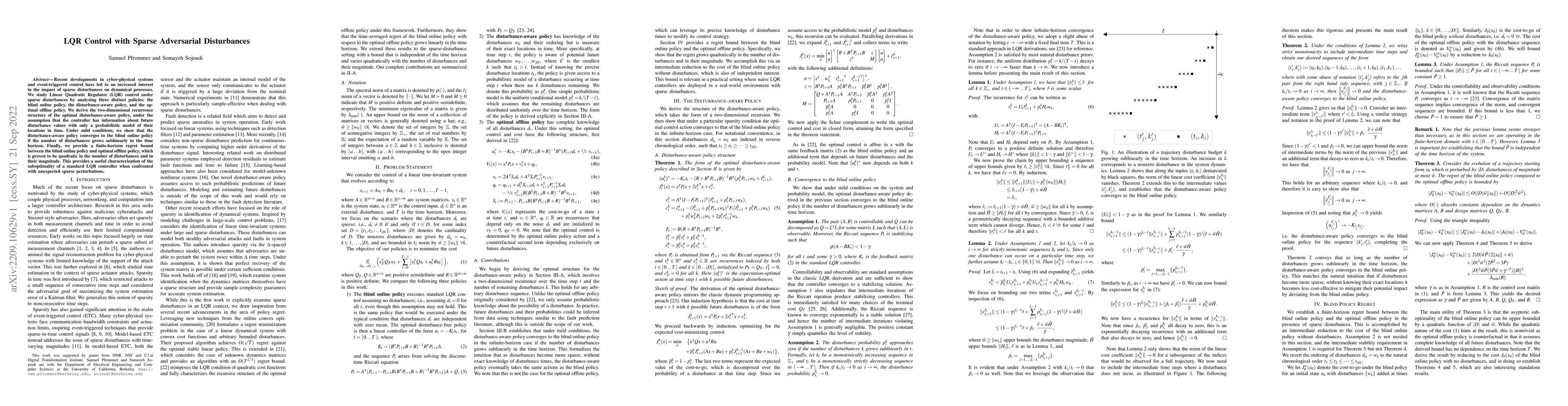 Thumbnail for LQR Control with Sparse Adversarial Disturbances