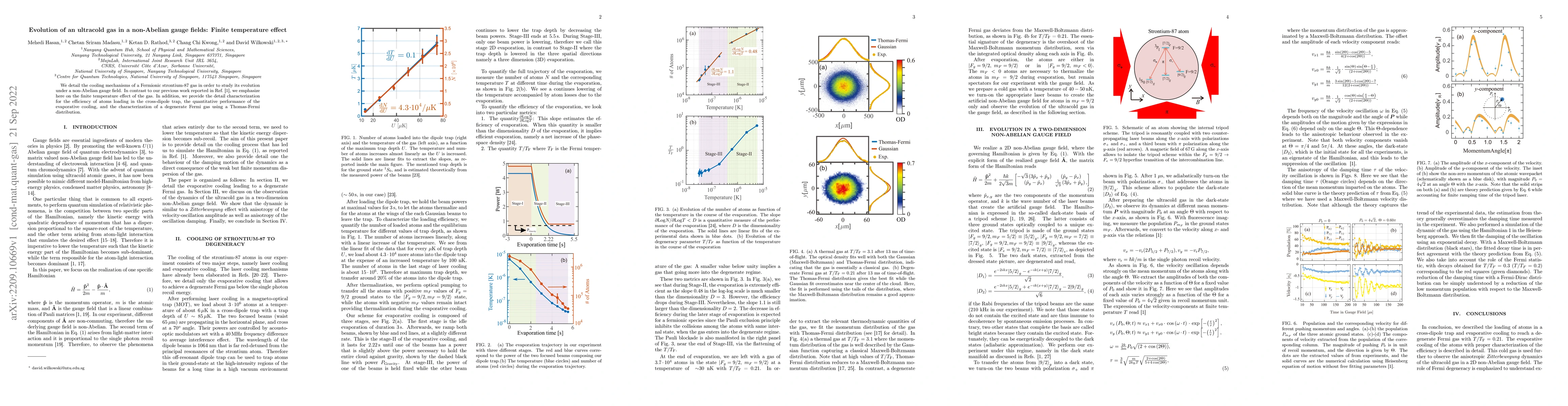 Thumbnail for Evolution of an ultracold gas in a non-Abelian gauge fields: Finite
  temperature effect