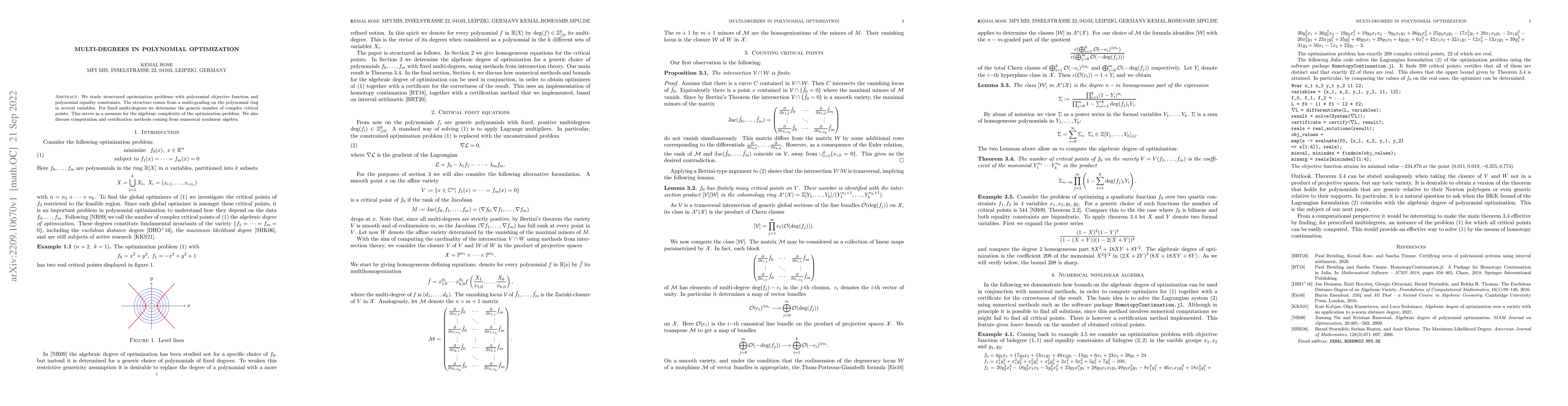 Thumbnail for Multi-Degrees in Polynomial Optimization