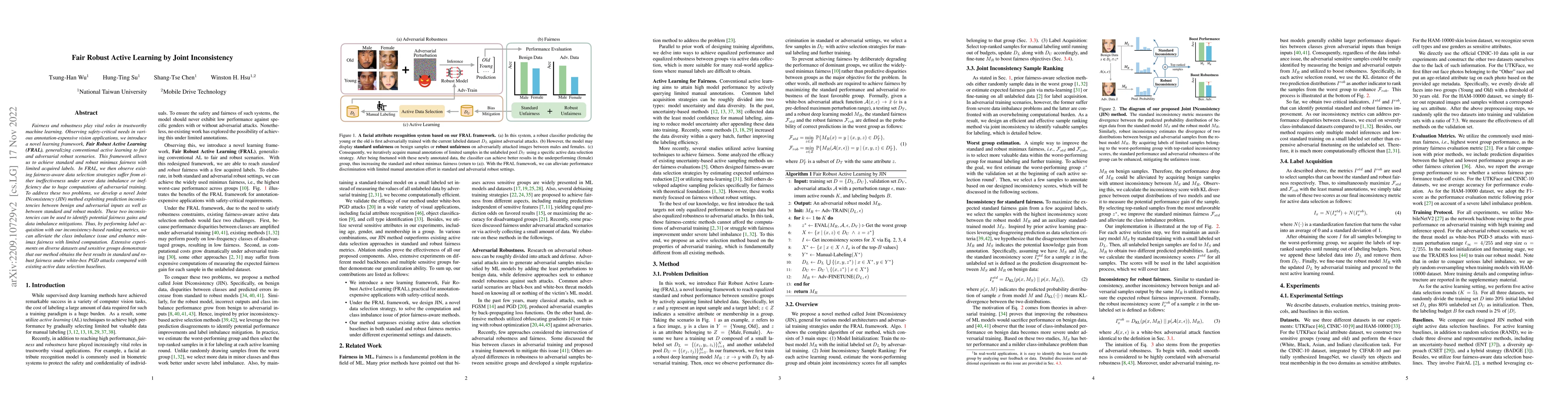 Thumbnail for Fair Robust Active Learning by Joint Inconsistency