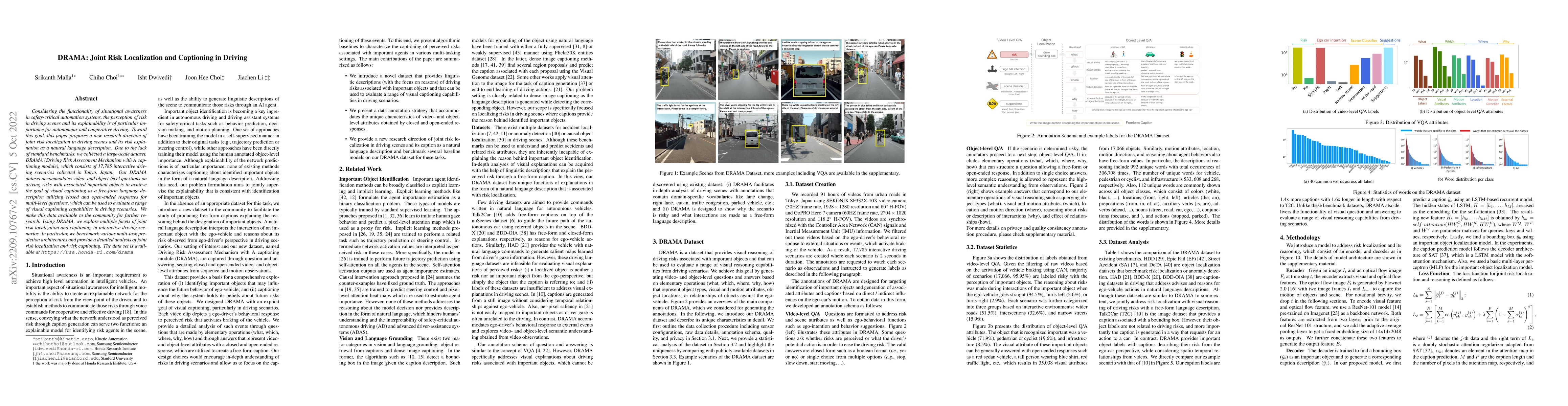 Thumbnail for DRAMA: Joint Risk Localization and Captioning in Driving