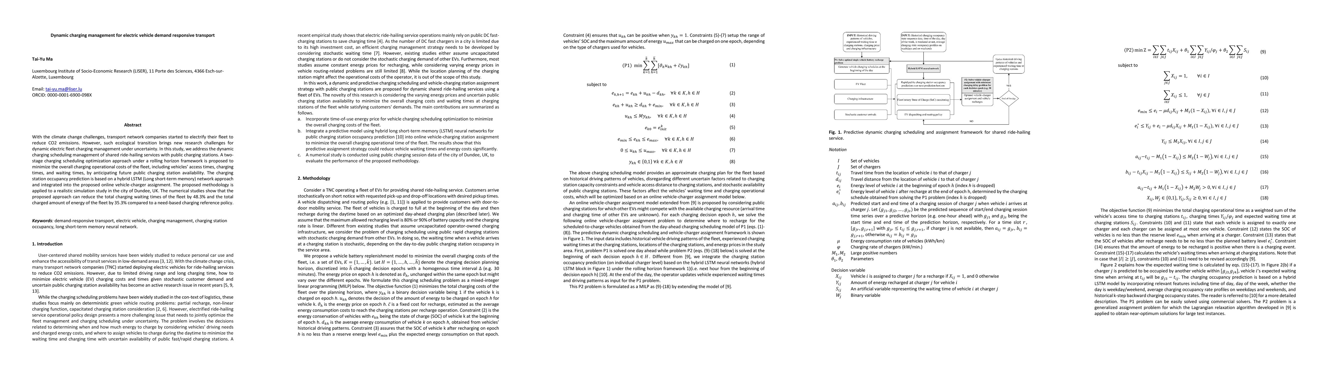 Thumbnail for Dynamic charging management for electric vehicle demand responsive
  transport