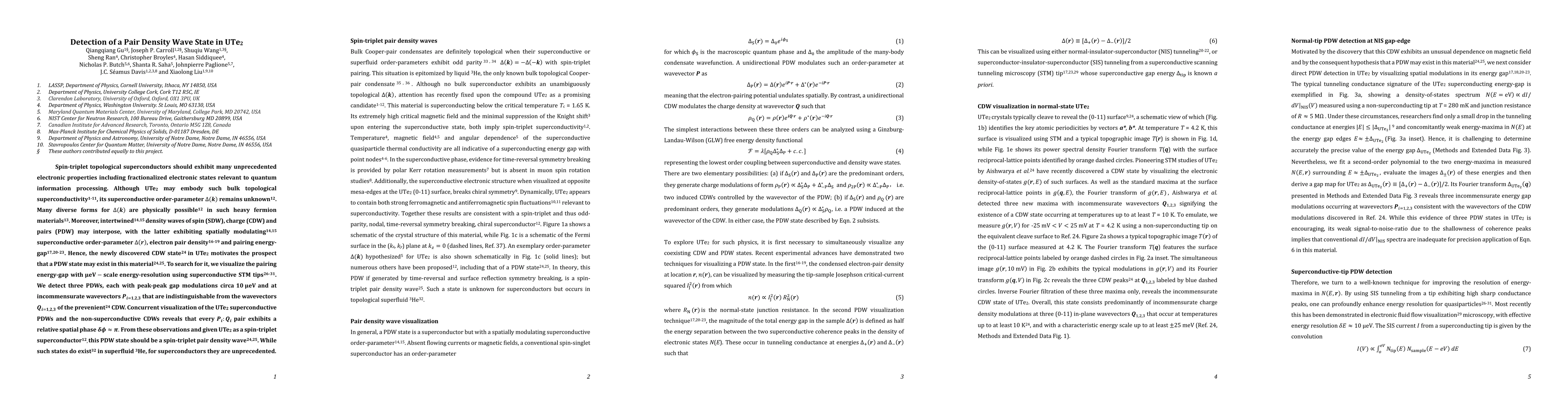 Thumbnail for Detection of a Pair Density Wave State in UTe$_2$