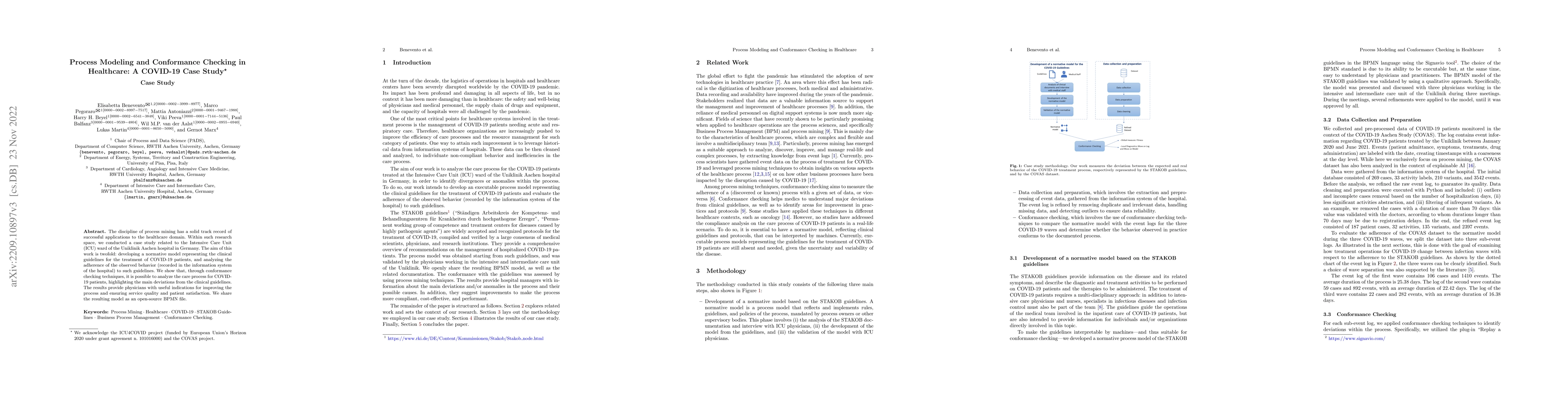 Thumbnail for Process Modeling and Conformance Checking in Healthcare: A COVID-19 Case
  Study
