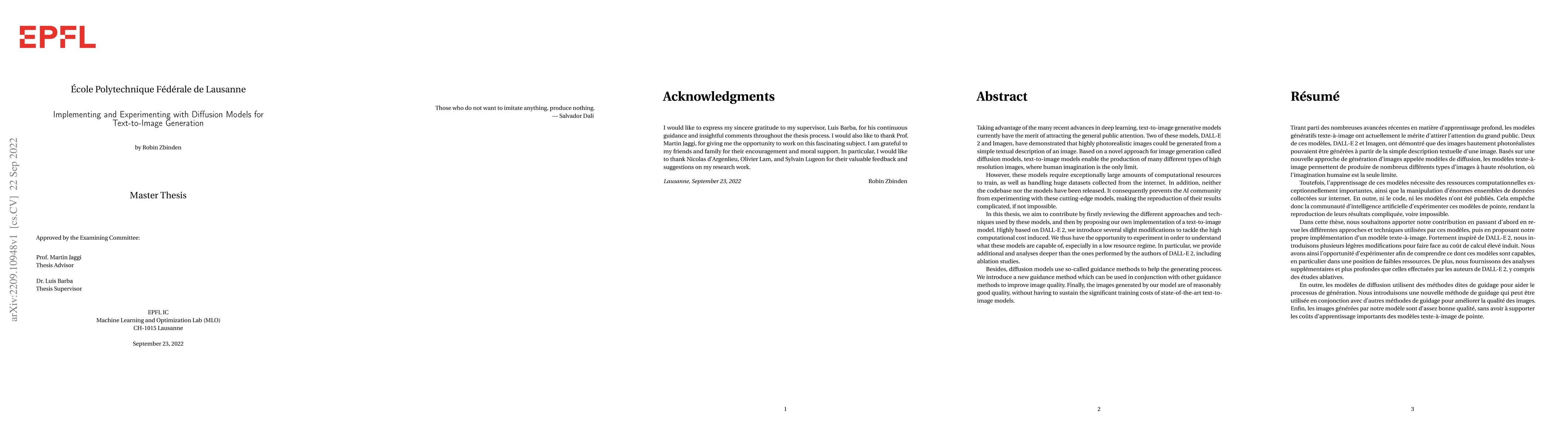 Thumbnail for Implementing and Experimenting with Diffusion Models for Text-to-Image
  Generation
