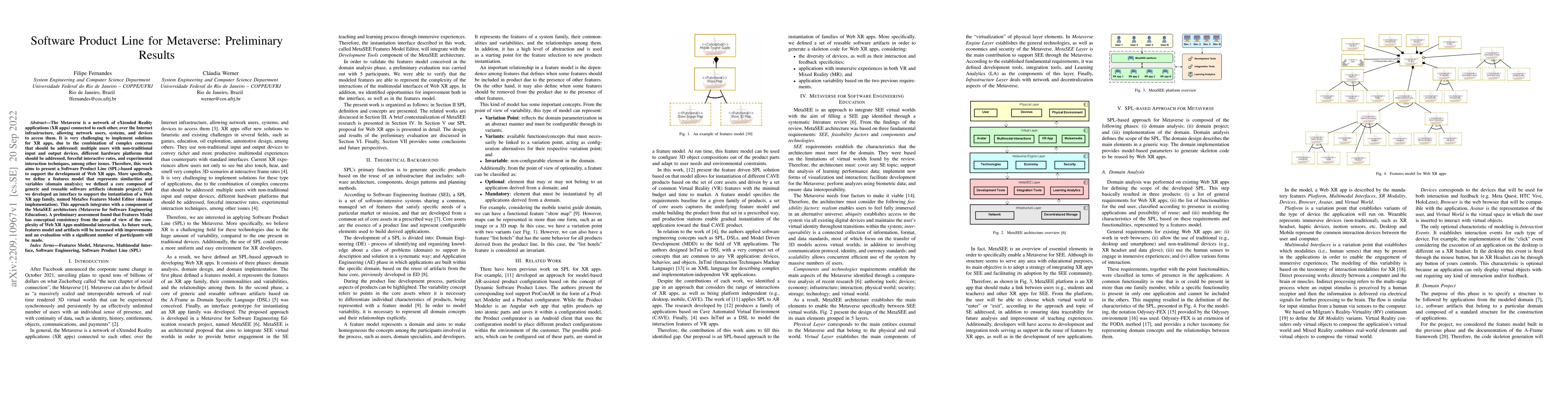 Thumbnail for Software Product Line for Metaverse: Preliminary Results