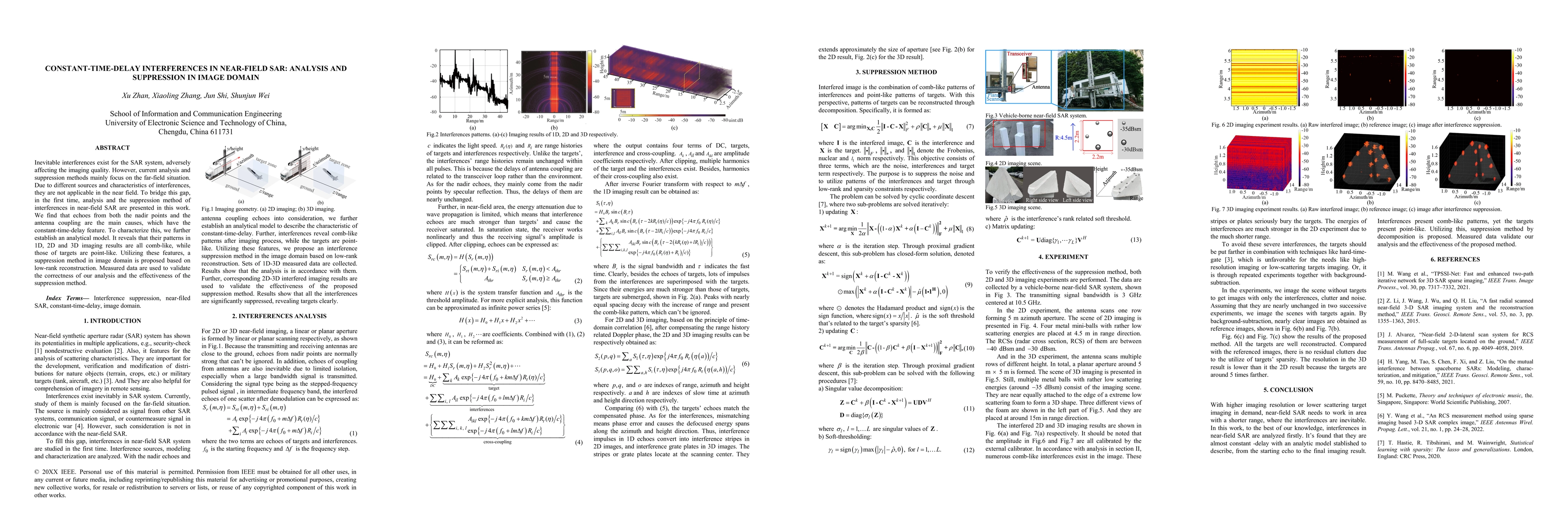 Thumbnail for Constant-Time-Delay Interferences In Near-Field SAR: Analysis And
  Suppression In Image Domain