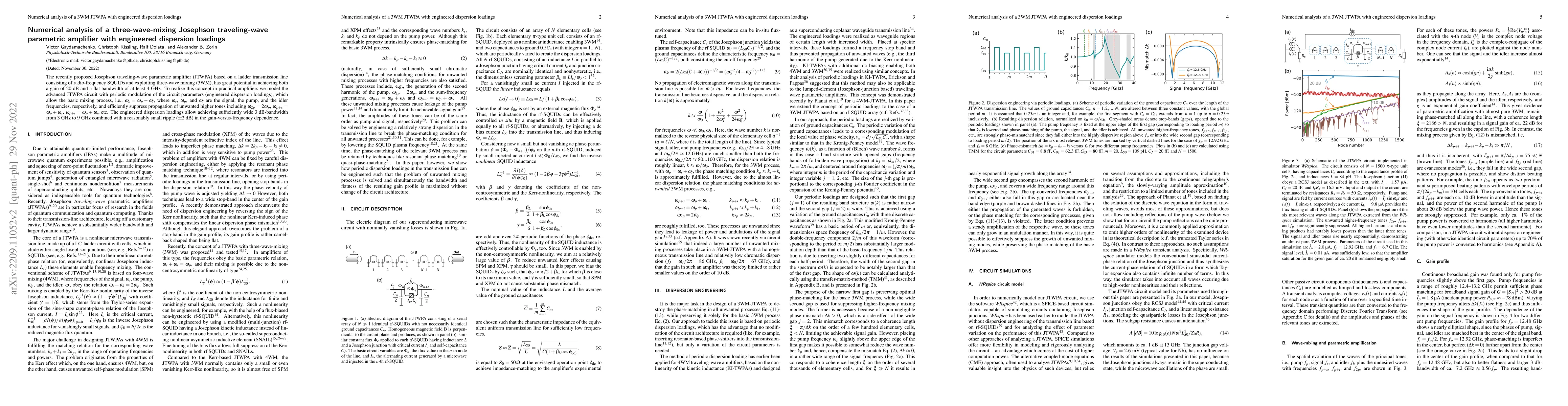 Thumbnail for Numerical analysis of a three-wave-mixing Josephson traveling-wave
  parametric amplifier with engineered dispersion loadings