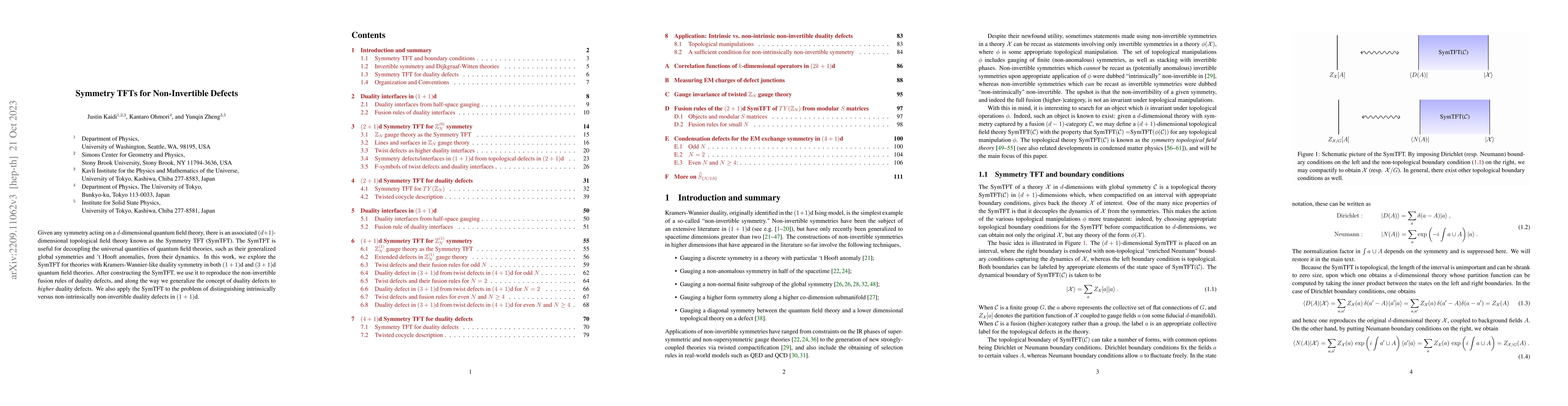 Thumbnail for Symmetry TFTs for Non-Invertible Defects