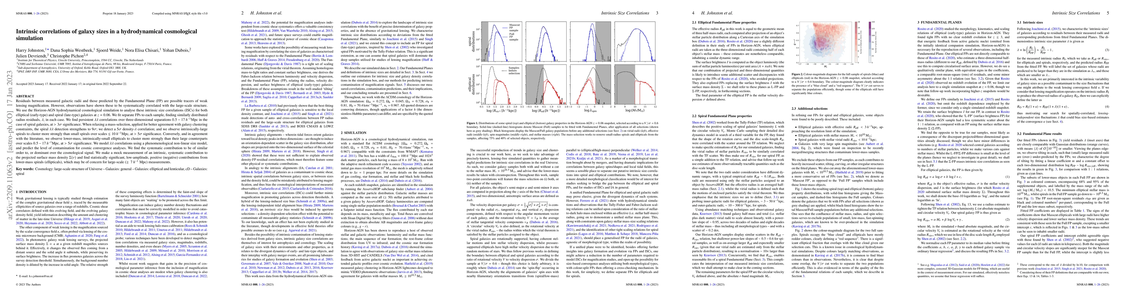 Thumbnail for Intrinsic correlations of galaxy sizes in a hydrodynamical cosmological
  simulation