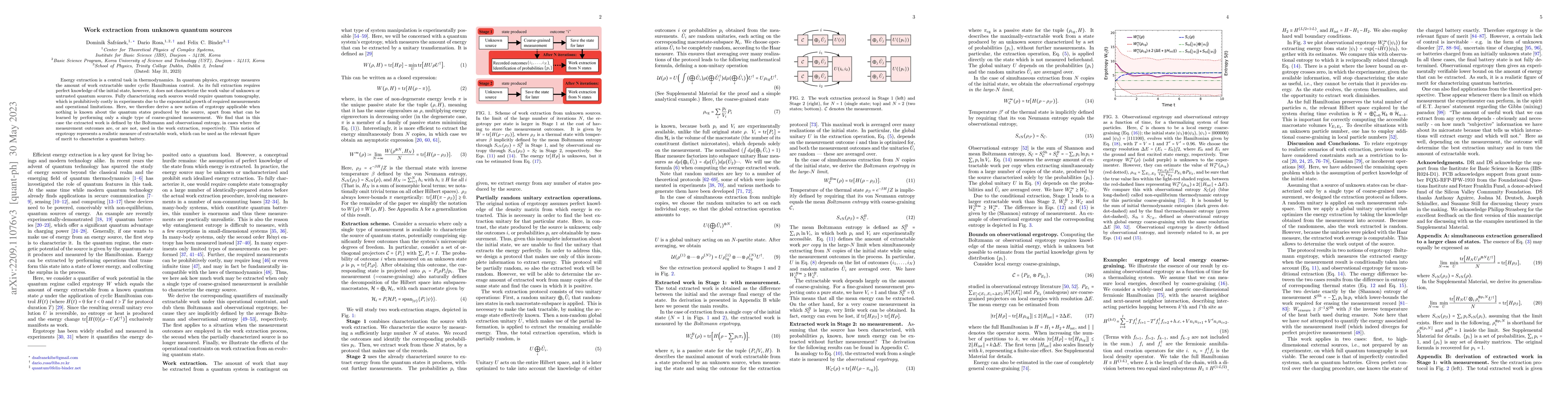 Thumbnail for Work extraction from unknown quantum sources