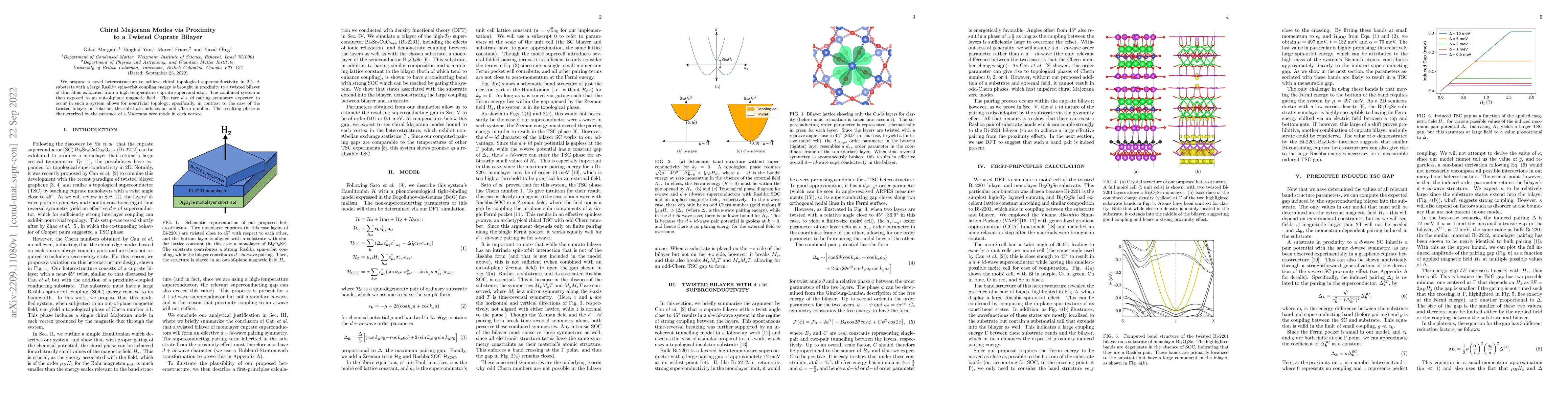 Thumbnail for Chiral Majorana Modes via Proximity to a Twisted Cuprate Bilayer