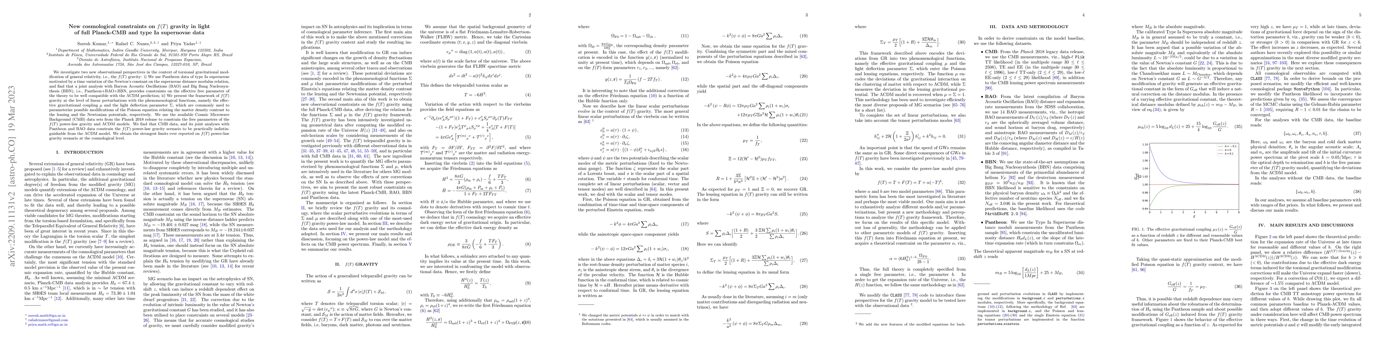 Thumbnail for New cosmological constraints on $f(T)$ gravity in light of full
  Planck-CMB and type Ia supernovae data