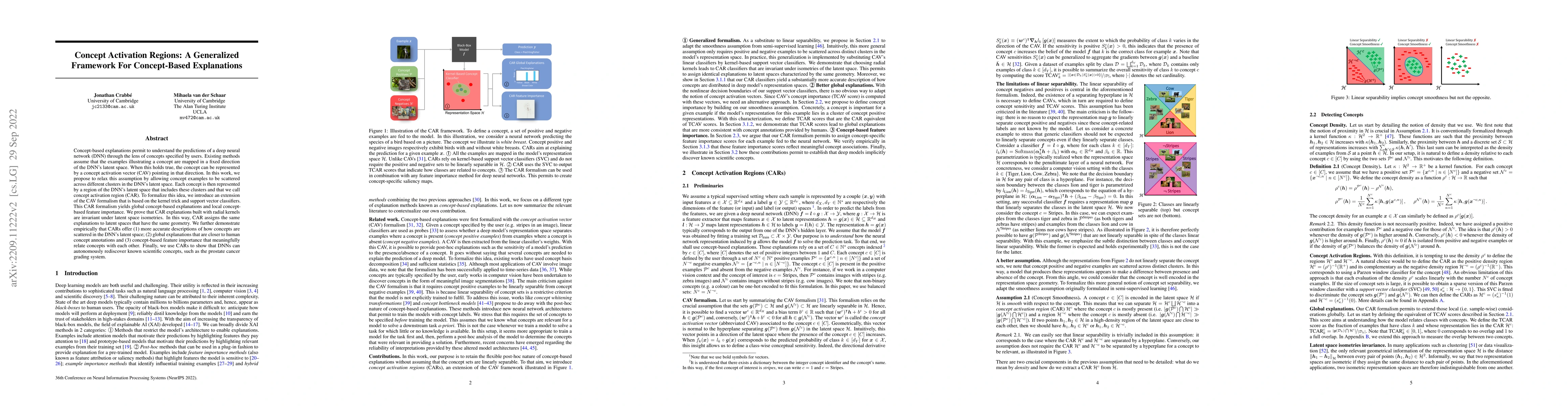 Thumbnail for Concept Activation Regions: A Generalized Framework For Concept-Based
  Explanations