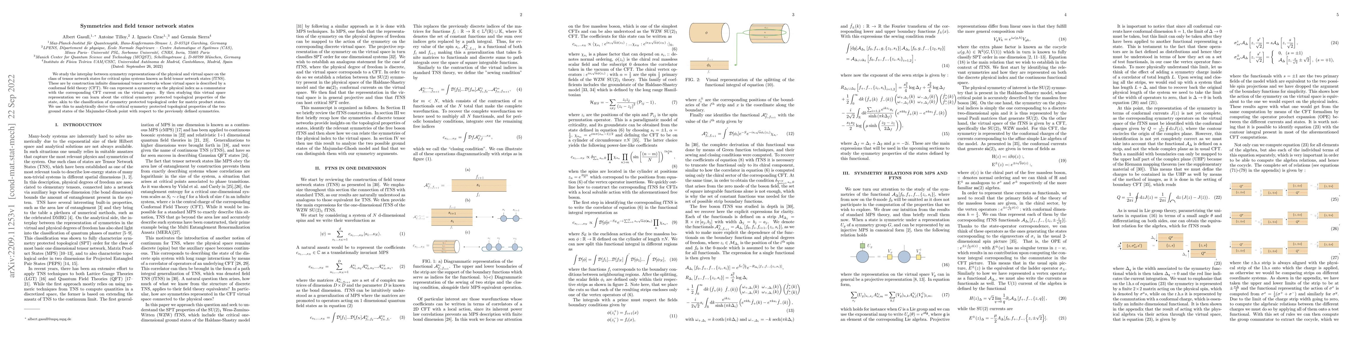 Thumbnail for Symmetries and field tensor network states