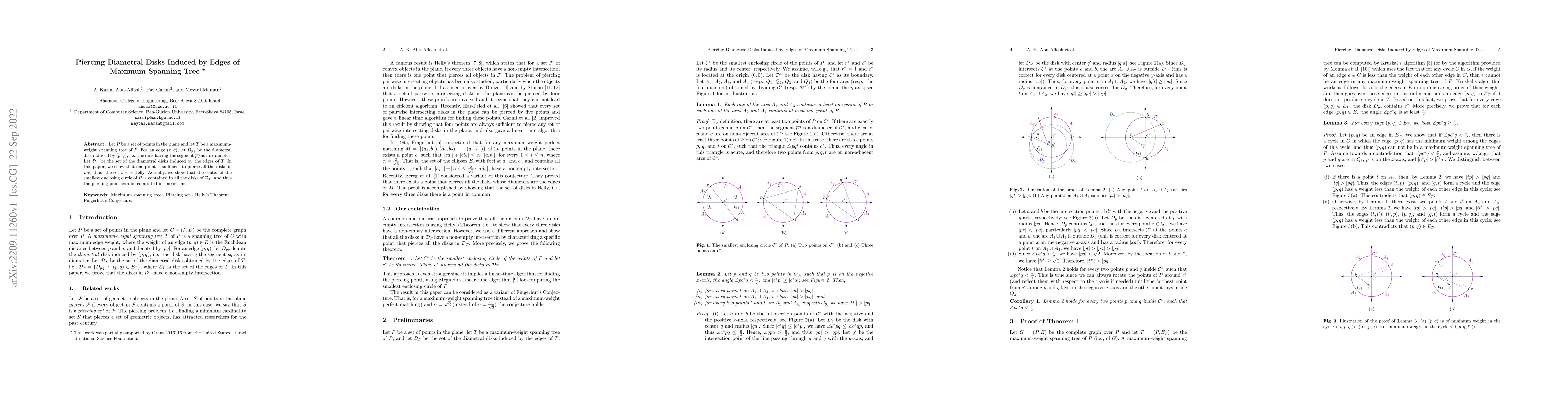 Thumbnail for Piercing Diametral Disks Induced by Edges of Maximum Spanning Tree