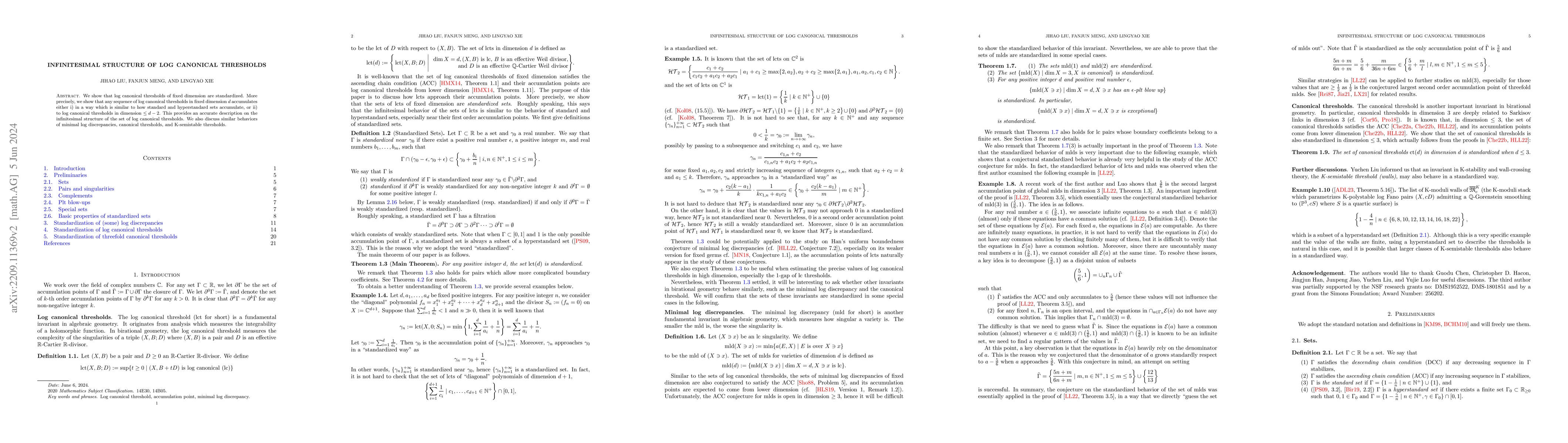Thumbnail for Infinitesimal structure of log canonical thresholds