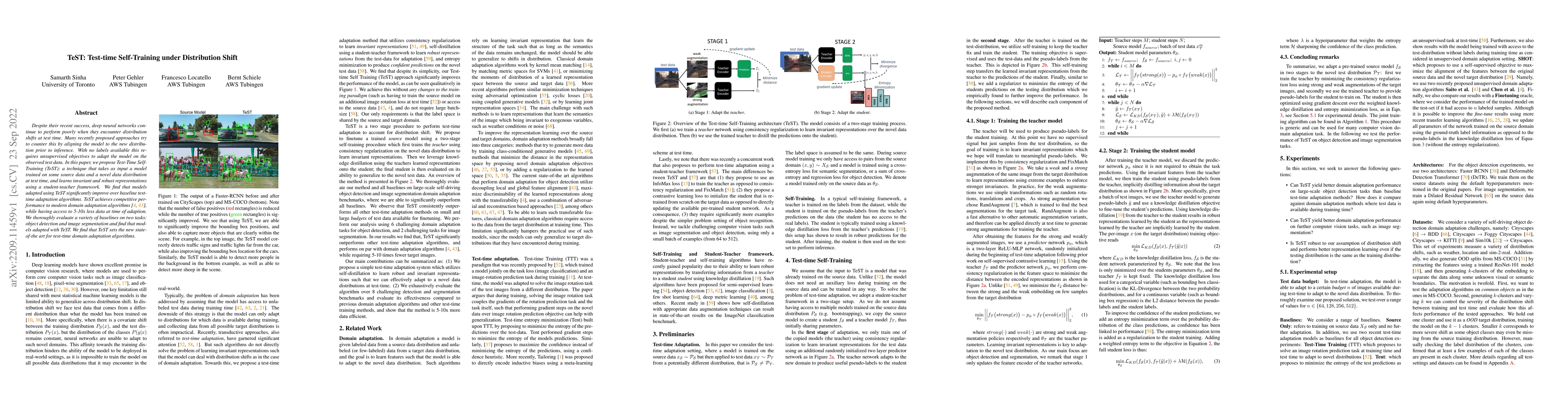 Thumbnail for TeST: Test-time Self-Training under Distribution Shift