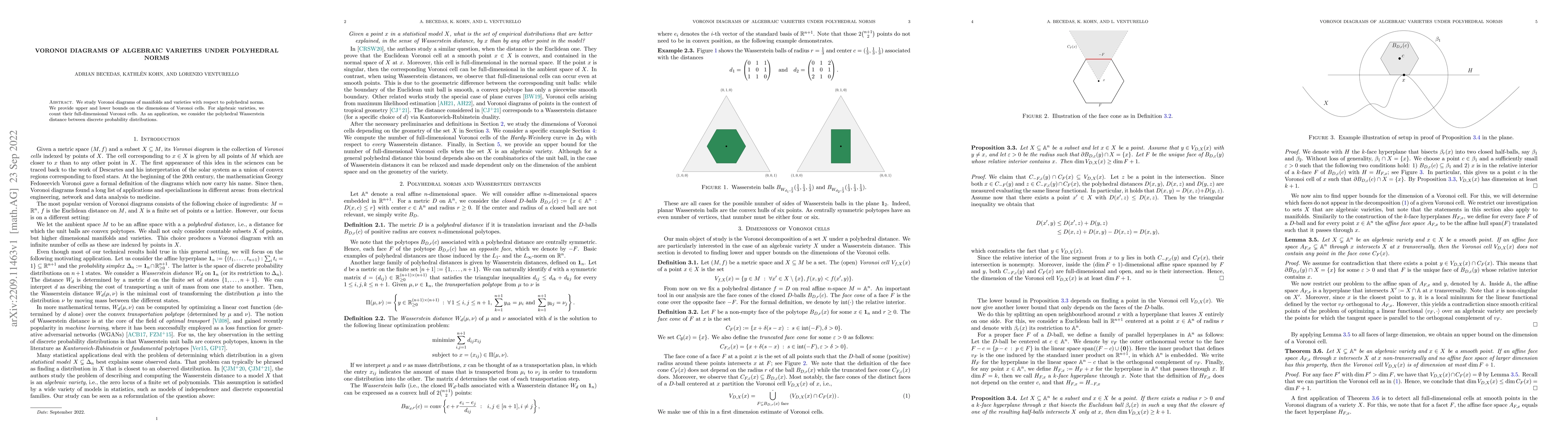 Thumbnail for Voronoi diagrams of algebraic varieties under polyhedral norms