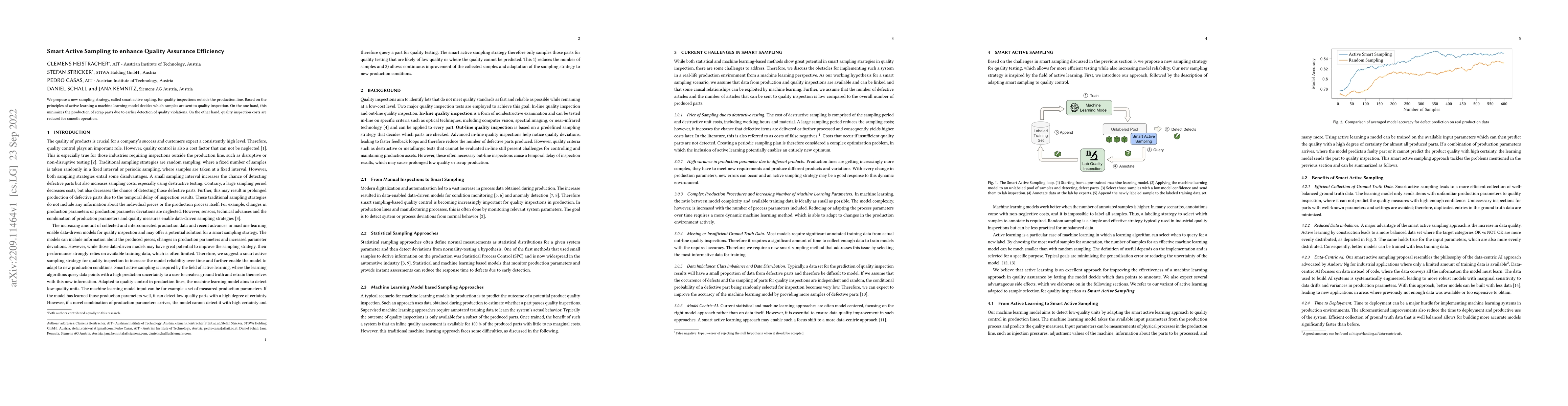 Thumbnail for Smart Active Sampling to enhance Quality Assurance Efficiency