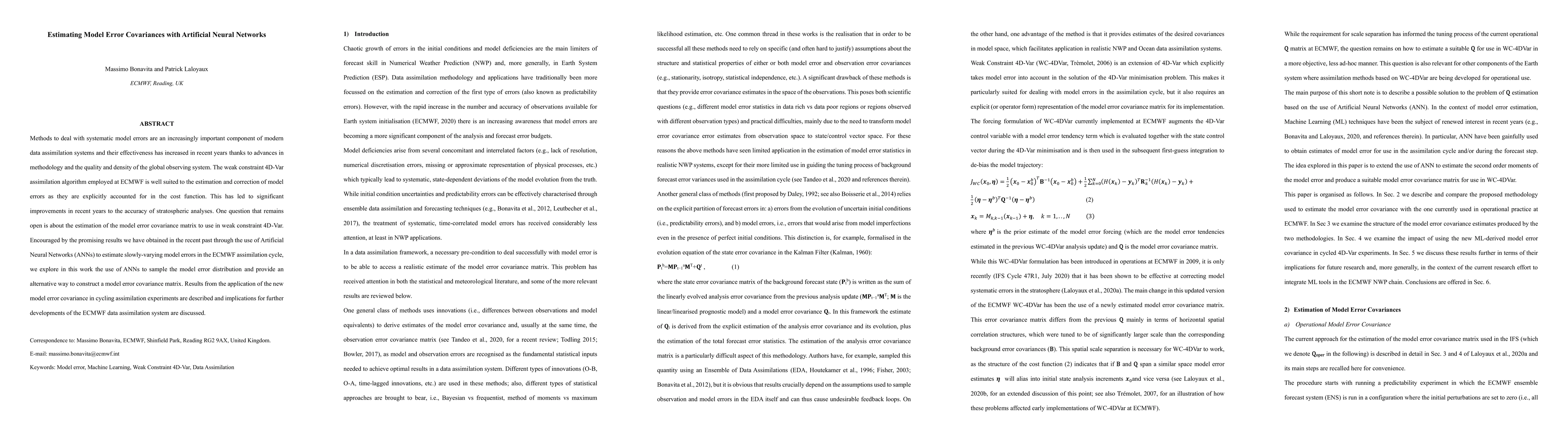 Thumbnail for Estimating Model Error Covariances with Artificial Neural Networks