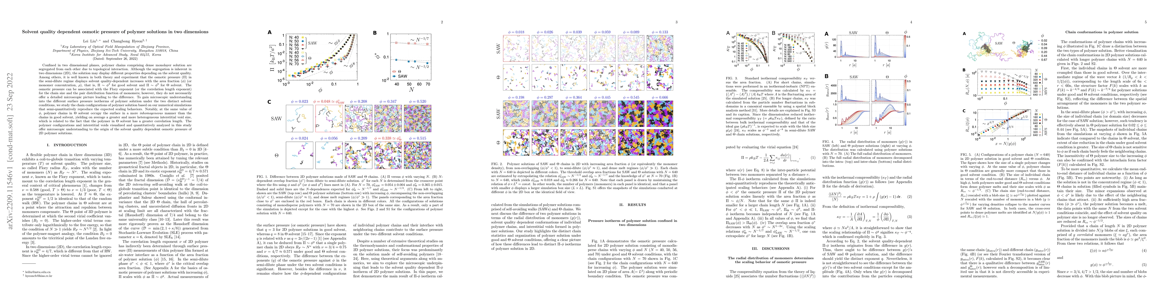Thumbnail for Solvent quality dependent osmotic pressure of polymer solutions in two
  dimensions