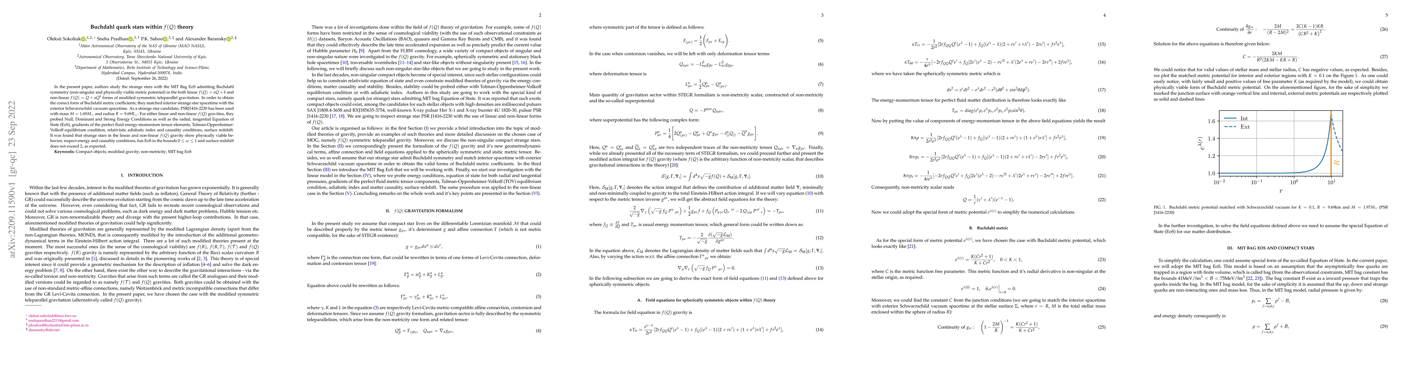 Thumbnail for Buchdahl quark stars within $f(Q)$ theory