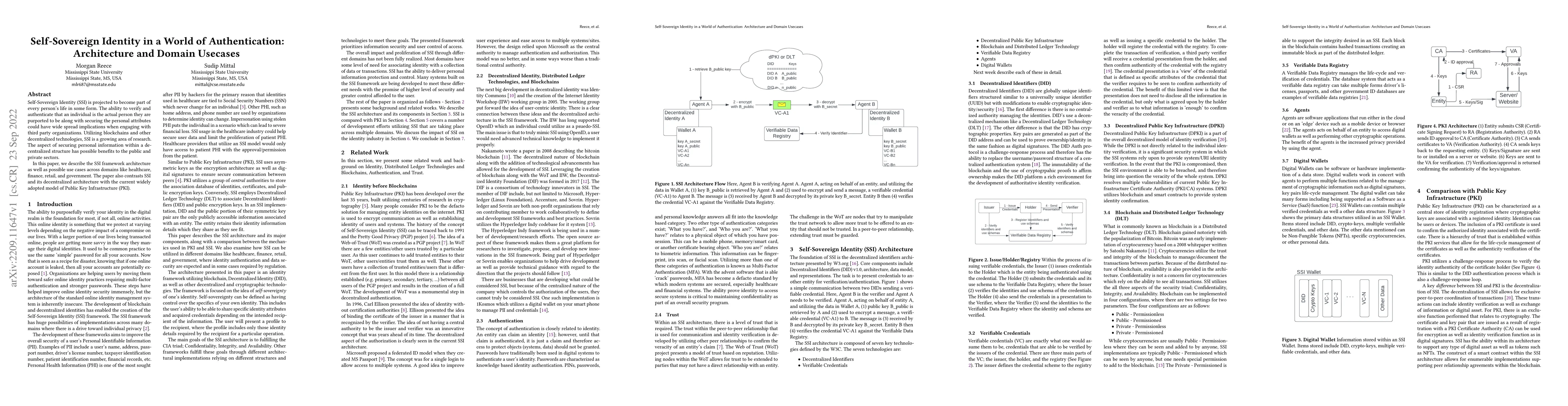 Thumbnail for Self-Sovereign Identity in a World of Authentication: Architecture and
  Domain Usecases