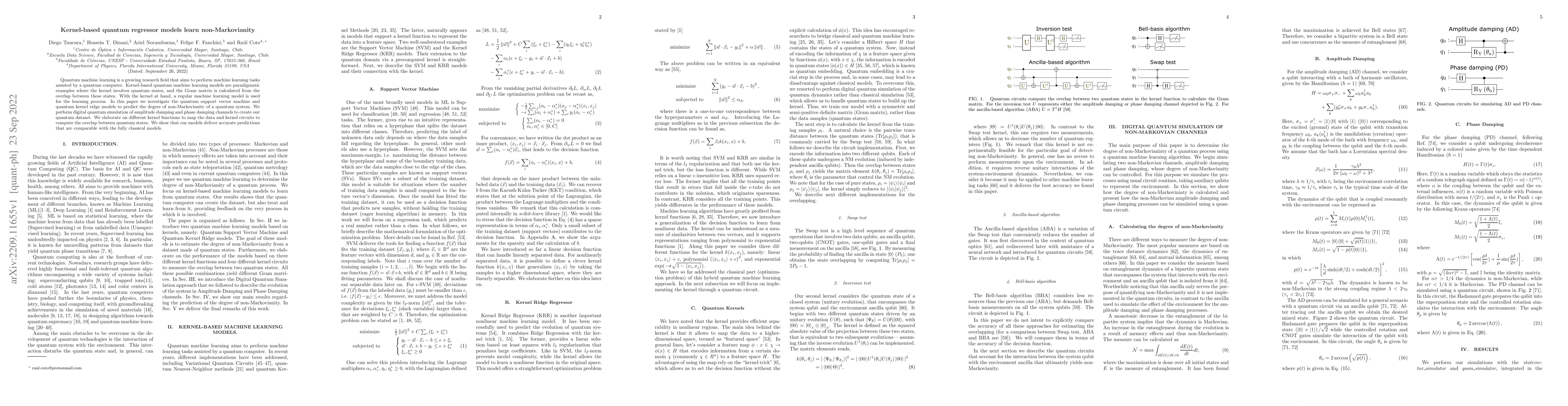 Thumbnail for Kernel-based quantum regressor models learn non-Markovianity