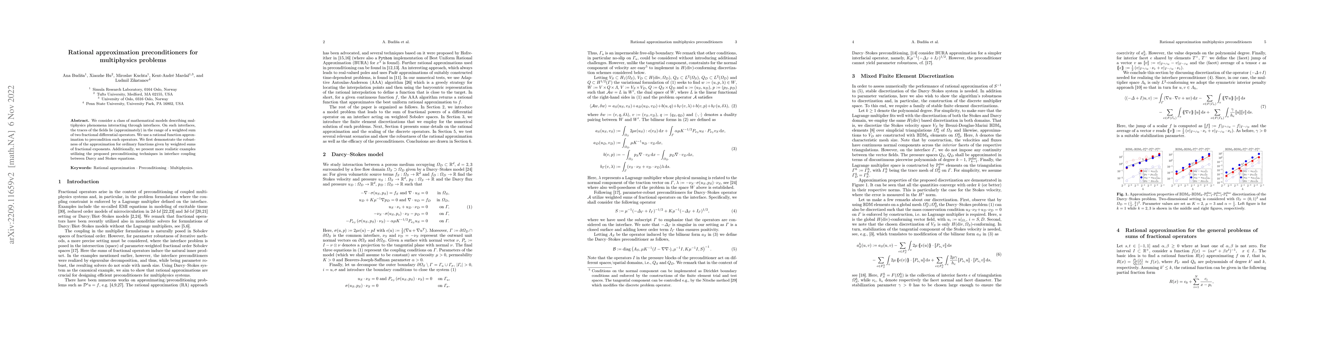 Thumbnail for Rational approximation preconditioners for multiphysics problems