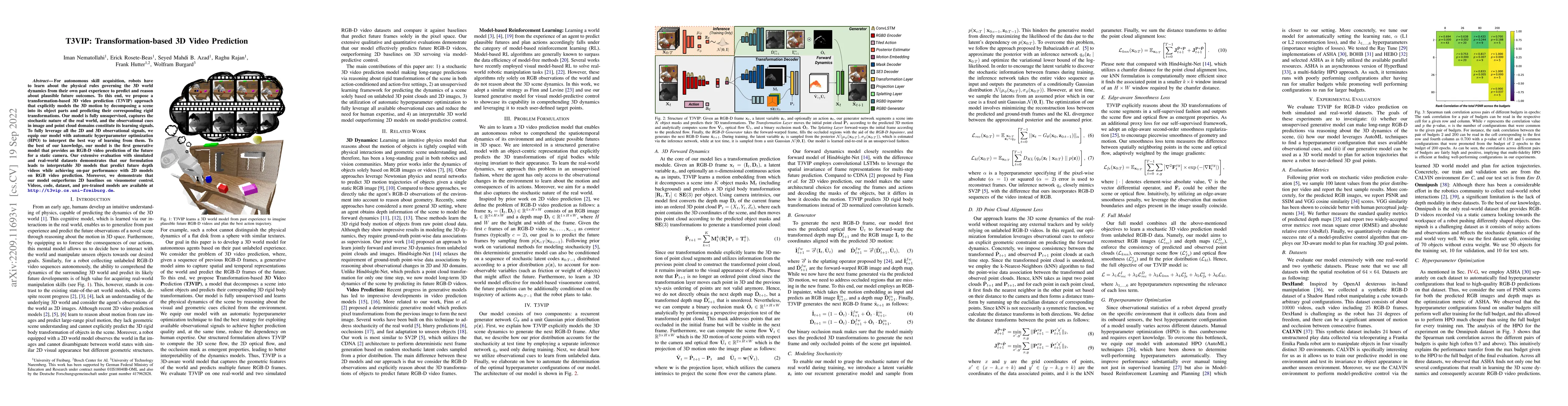 Thumbnail for T3VIP: Transformation-based 3D Video Prediction