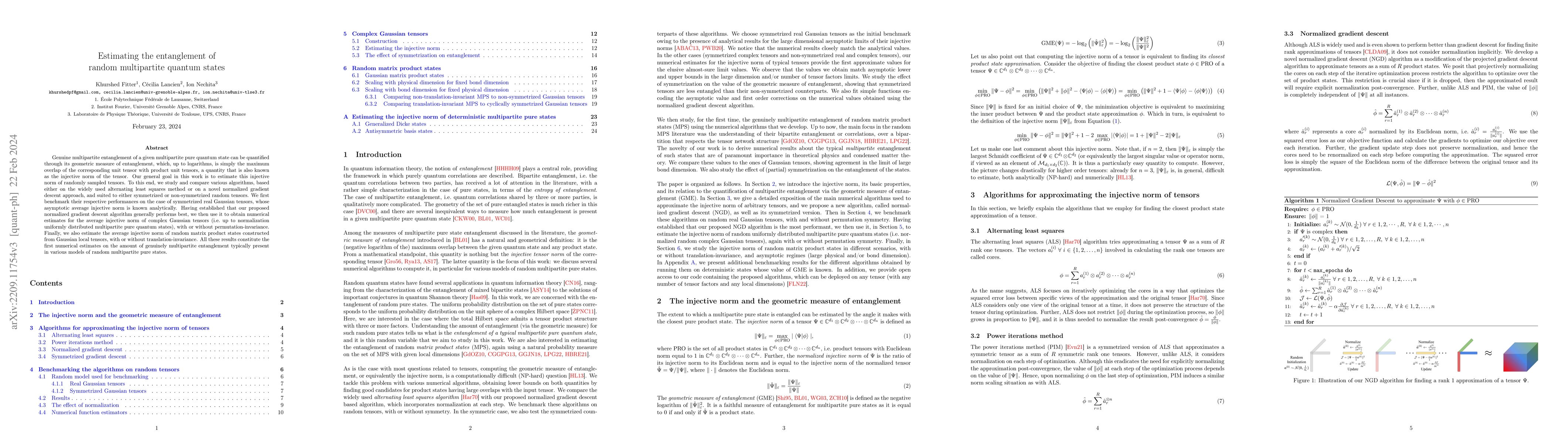 Thumbnail for Estimating the entanglement of random multipartite quantum states