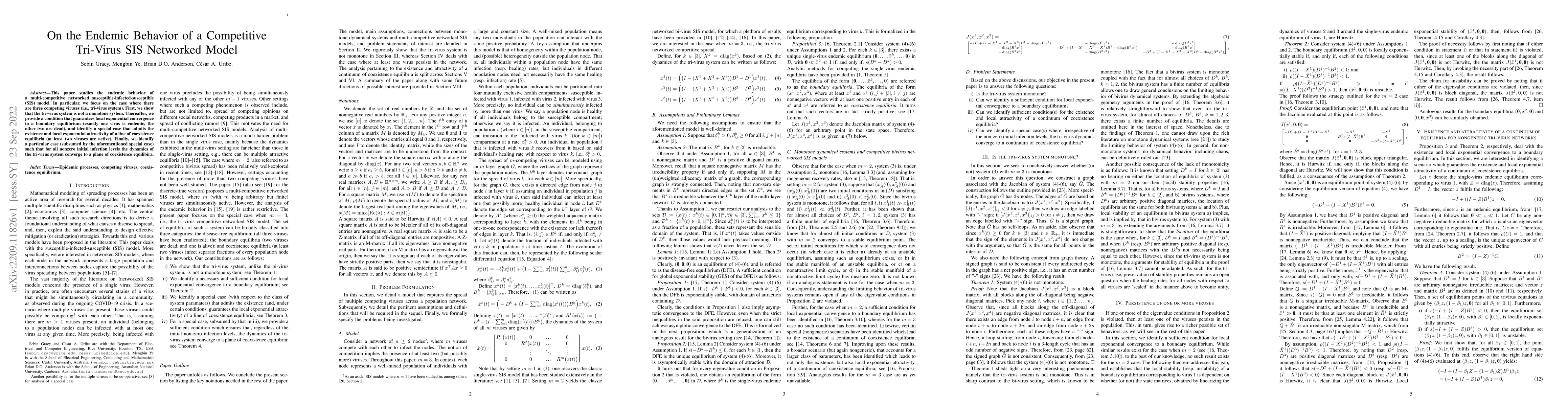 Thumbnail for On the Endemic Behavior of a Competitive Tri-Virus SIS Networked Model