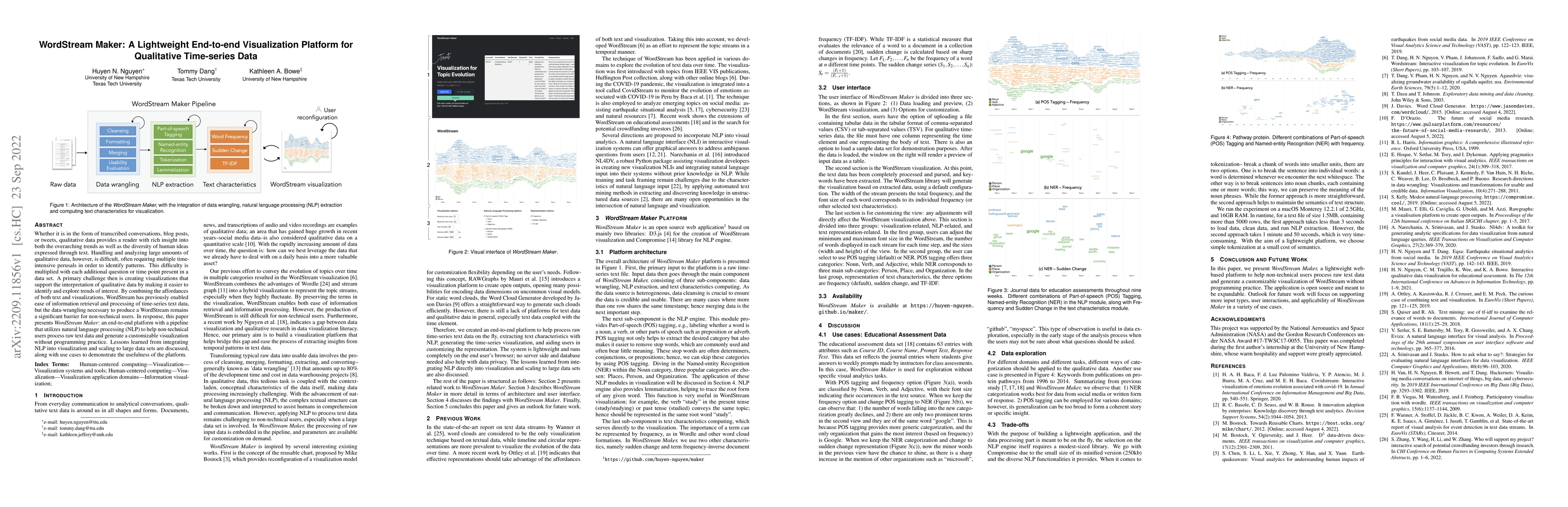 Thumbnail for WordStream Maker: A Lightweight End-to-end Visualization Platform for
  Qualitative Time-series Data