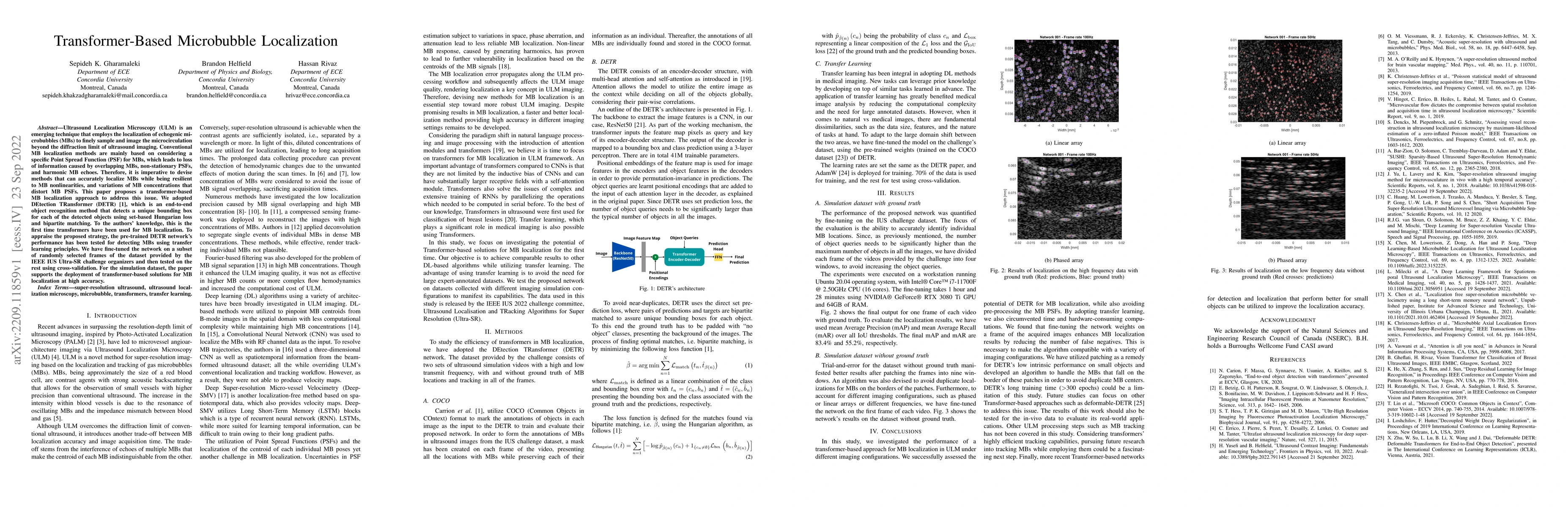 Thumbnail for Transformer-Based Microbubble Localization