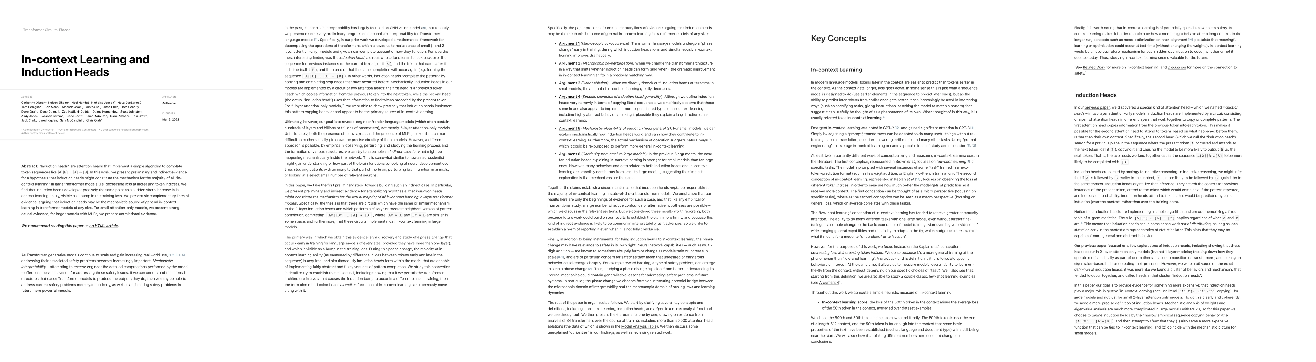 Thumbnail for In-context Learning and Induction Heads