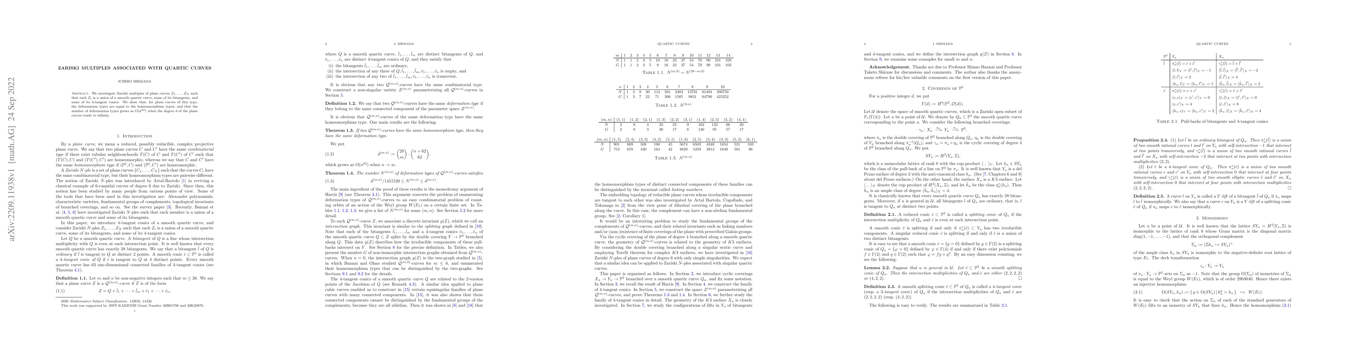 Thumbnail for Zariski multiples associated with quartic curves
