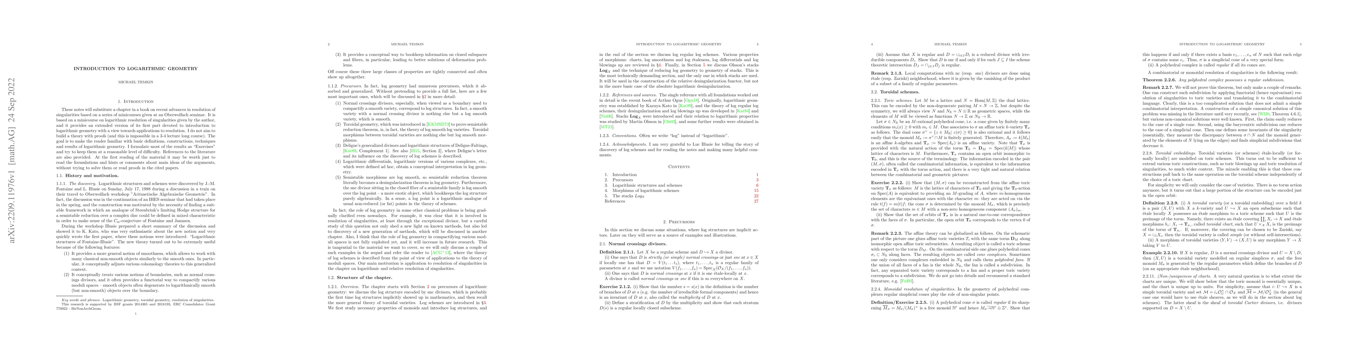 Thumbnail for Introduction to logarithmic geometry