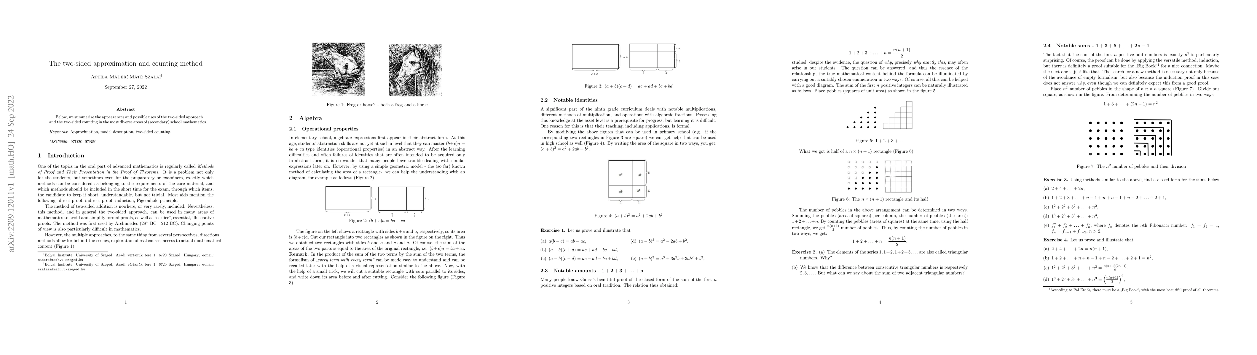 Thumbnail for The two-sided approximation and counting method