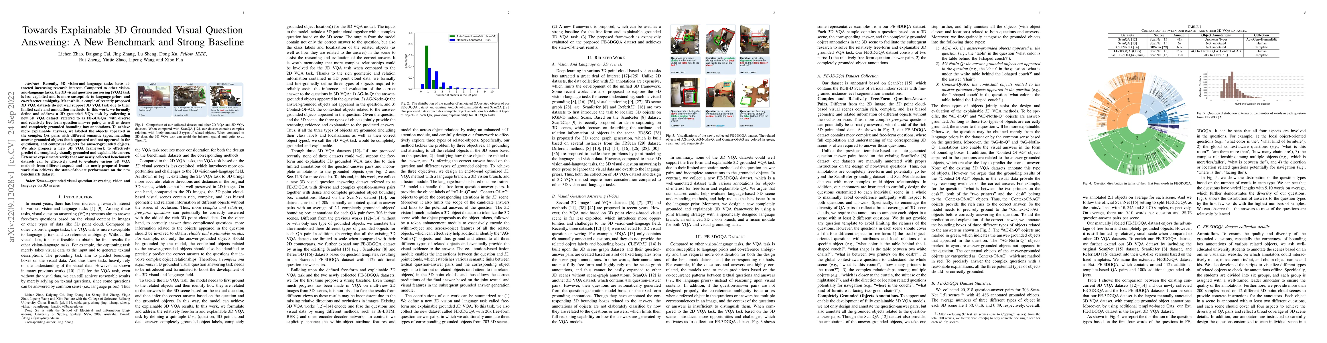 Thumbnail for Towards Explainable 3D Grounded Visual Question Answering: A New
  Benchmark and Strong Baseline