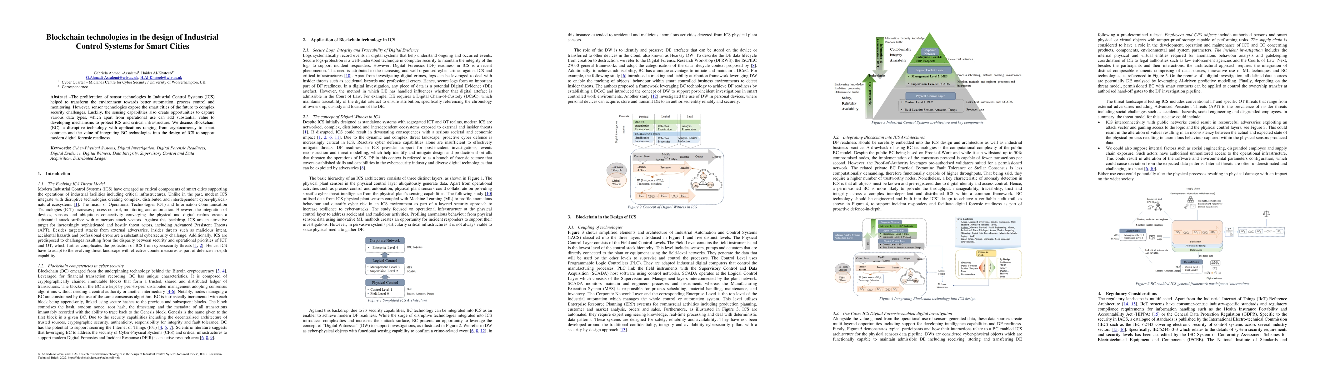 Thumbnail for Blockchain technologies in the design of Industrial Control Systems for
  Smart Cities