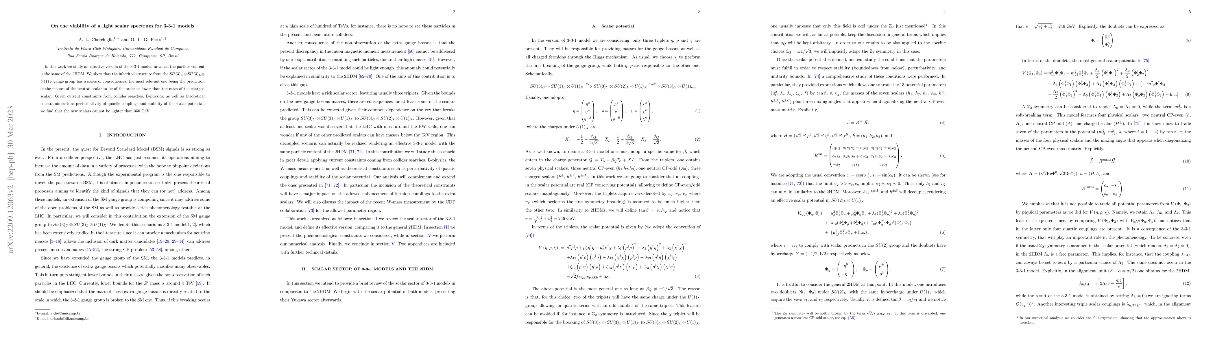 Thumbnail for On the viability of a light scalar spectrum for 3-3-1 models