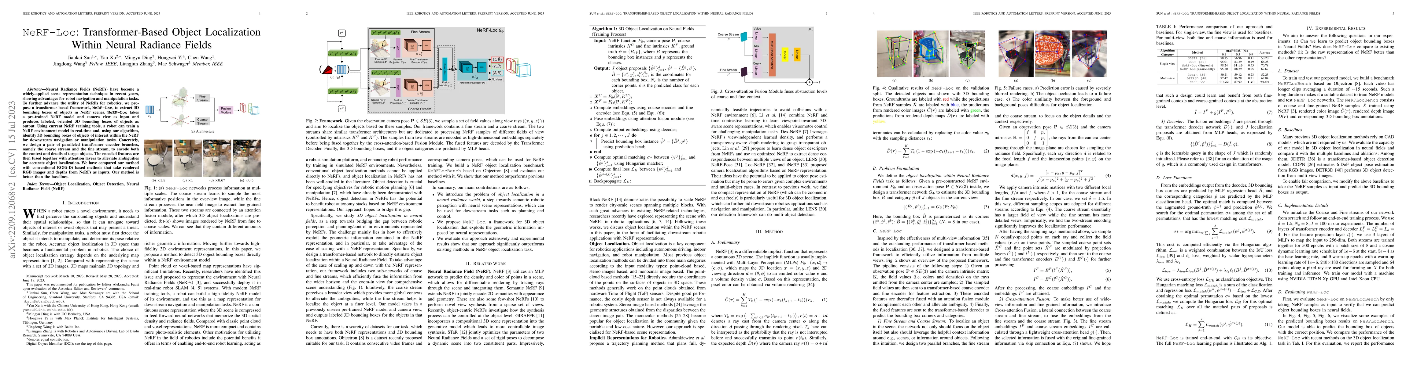 Thumbnail for NeRF-Loc: Transformer-Based Object Localization Within Neural Radiance
  Fields