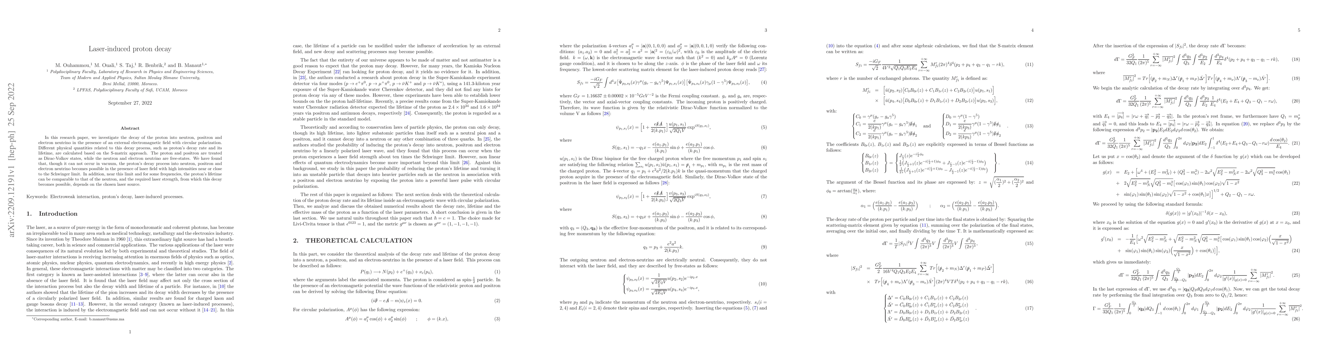 Thumbnail for Laser-induced proton decay