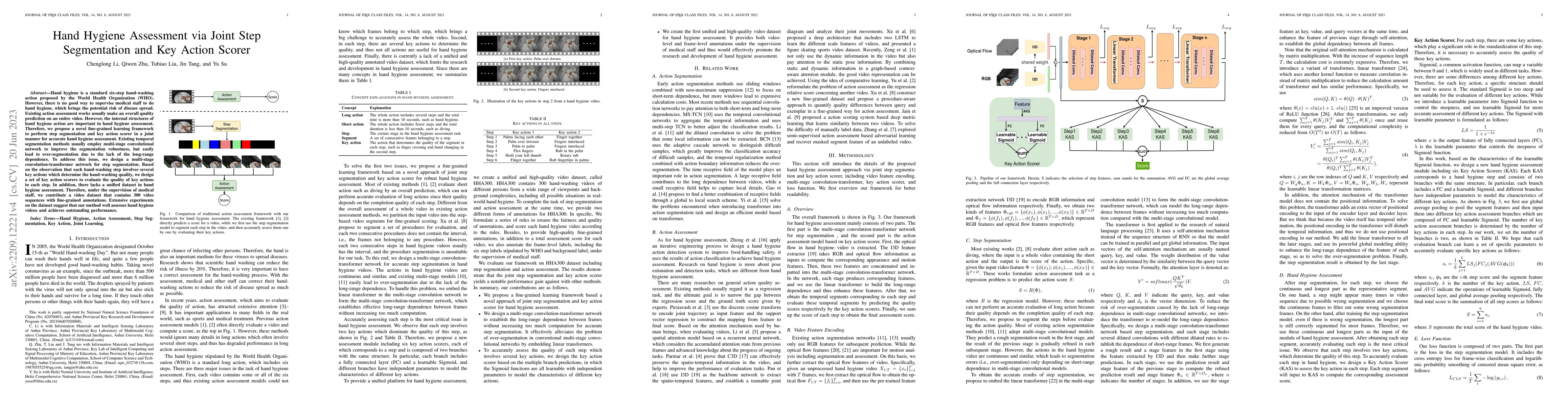 Thumbnail for Hand Hygiene Assessment via Joint Step Segmentation and Key Action
  Scorer